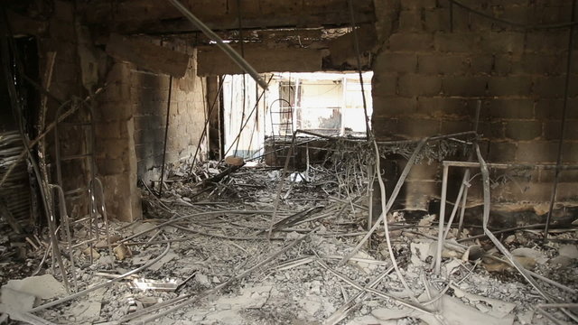 Commercial Building Destroyed in the War