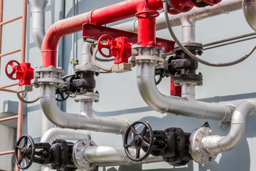 Steel pipelines and valves.