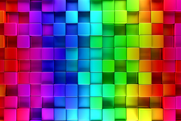 Colorful blocks abstract background