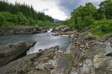 Naklejka na ściany i meble River Orchy Scotland