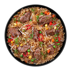 Veal meat with rice