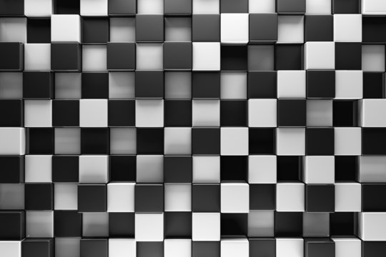Czarno-białe bloki streszczenie tło