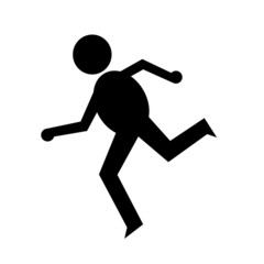 Fototapeta na wymiar running man icon
