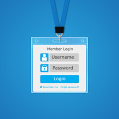 member login form on id plastic