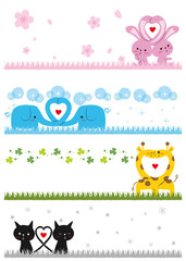 動物　カップル