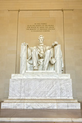 President Lincoln statue at Washington Memorial