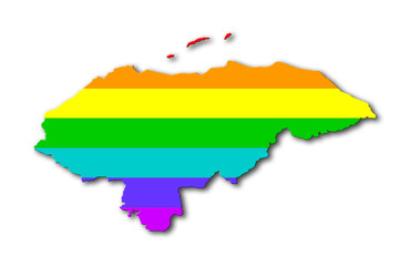 Honduras - Rainbow flag pattern