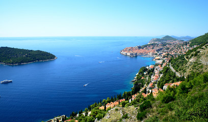 view of the sea in Croatia
