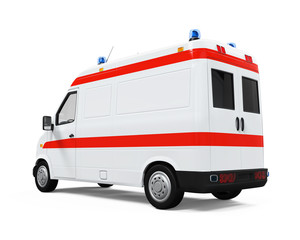 Naklejka premium Ambulance Car
