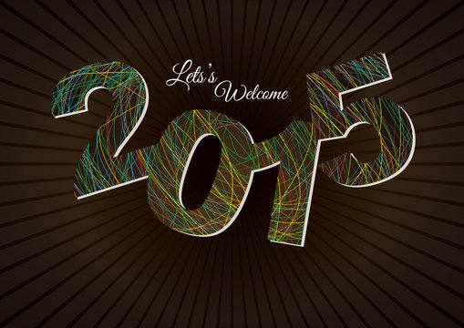 Happy New Year 2015 - Poster / Template / Background Design