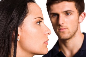 Couple not talking after argument