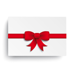 Red Centre Ribbon White Coupon
