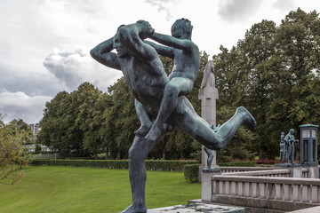 Скульптуры Густава Вигеланда в парке Фрогнер. Осло. Норвегия.
