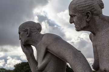 Скульптуры Густава Вигеланда в парке Фрогнер. Осло. Норвегия.