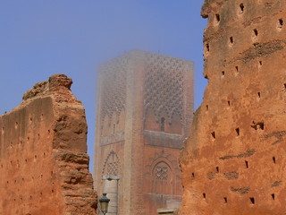 The view of Hassan Tower (Morocco, Rabat)