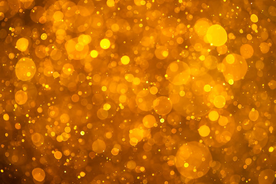 golden shiny bokeh halloween background