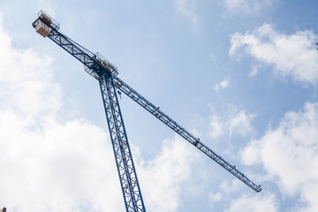 cranes on sky background