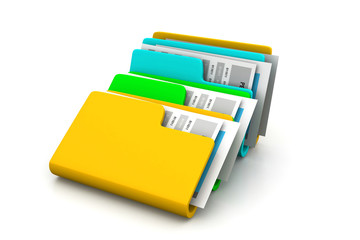 folder with documents