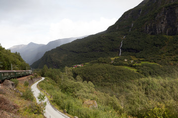 Горная железная дорога Фломсбана. Норвегия.