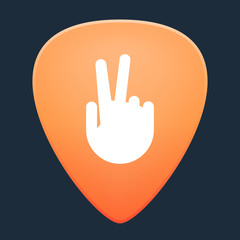 Obraz premium Guitar pick with a hand