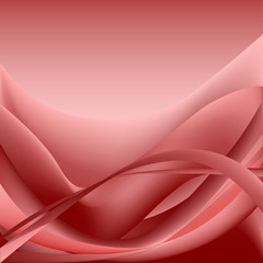 Red waves abstract background