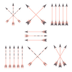 vector colorful arrow clip art set