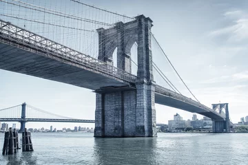 Photo sur Plexiglas Brooklyn Bridge le pont de Brooklyn