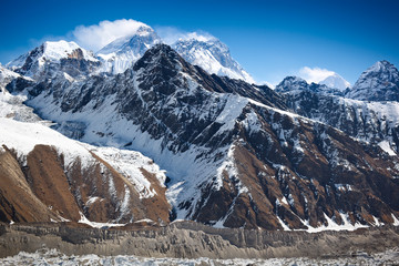 Mount Everest, uitzicht vanaf Gokyo Ri. Solukhumbu, Nepal