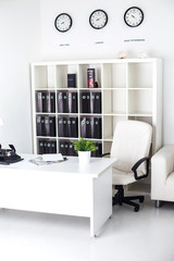 white business office