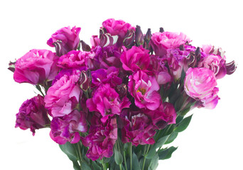bunch of  mauve eustoma flowers