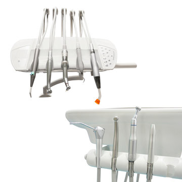 The image of dental tools on the rest