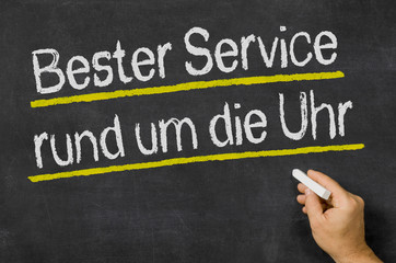 Fototapeta premium Bester Service rund um die Uhr