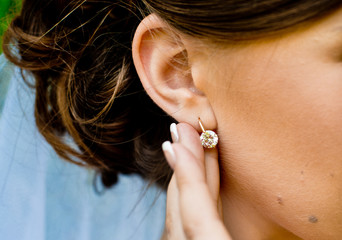 Свадебные серьги