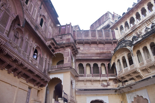 Palace in Meherangarh Fort in Jodhpur, Rajasthan, India