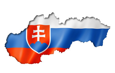 Slovakian flag map