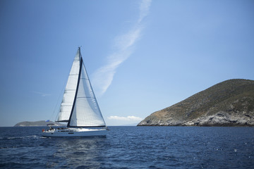 Fototapeta premium Sailing. Yachting. Luxury yachts.