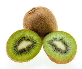 Fototapeta premium kiwi on white background