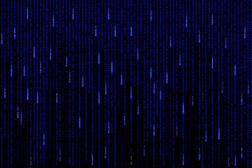 blue matrix background computer generated