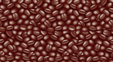 Coffee beans, Kilimanjaro coffee, Endless pattern