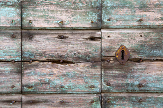 knocker in a  door curch   wood lombardy   lonate pozzolo