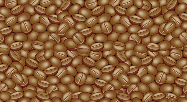 Coffee Beans, Blue Mountain Coffee, Endless Pattern