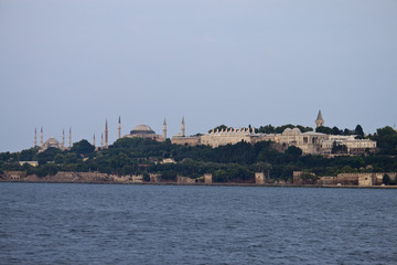 Fototapeta na wymiar Istanbul skyline with mosques, Turkey