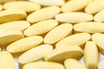 Fototapeta na wymiar Vitamin C tablets isolated