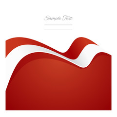 Monaco abstract flag ribbon vector