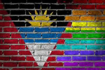 Dark brick wall - LGBT rights - Antigua and Barbuda