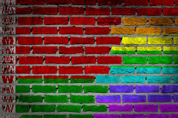 Dark brick wall - LGBT rights - Belarus