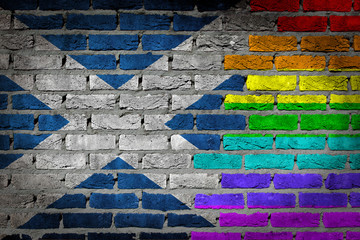 Dark brick wall - LGBT rights - Scotland