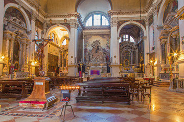 Fototapeta na wymiar Venice - The church Chiesa di San Moise.