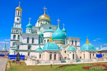Fototapeta na wymiar Great monasteries of Russia. New Jerusalem monastery, Istra.