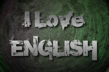Love English Concept